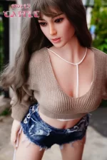 DollsCastle® 156cm B cup silicone head sex doll Mina