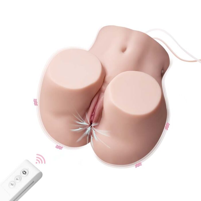 Xise® 19cm TPE vibrating mini sex doll torso Migno