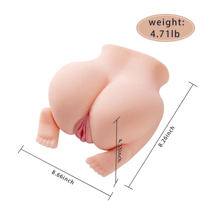 Xise® 21cm TPE mini sex doll torso ass mastubator