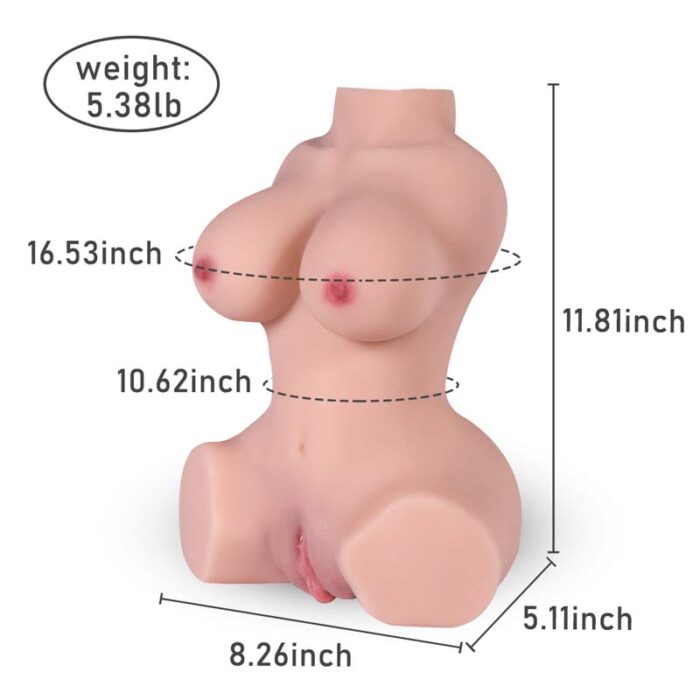 Xise® 30cm TPE mini sex doll torso Xiaomei