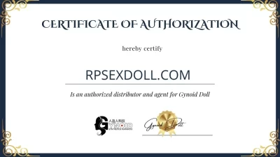 Gynoid certificate of authorization for rpsexdoll